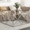 Image de vidaXL Table Basse - Argenté