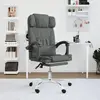 Image de VIDAXL Fauteuil de massage inclinable - Gris foncé