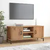 Image de vidaXL Meuble TV - Marron - 110x35x48 cm