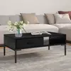Image de VidaXL Table Basse Noir Pin
