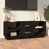 Image de vidaXL Meuble TV Noir Bois de Pin