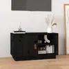 Image de vidaXL Meuble TV Noir - Bois de pin
