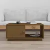 Image de vidaXL Table basse - Marron miel