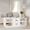 Image de Vidaxl Table basse - Bois massif et pin blanc - 100 x 50 x 41 cm