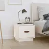 Image de VIDAXL Table de Chevet - Blanc