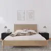 Image de vidaXL Tables de chevet Noir pin massif