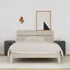 Image de vidaXL Tables de Chevet Gris Bois Massif