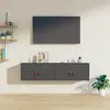 Image de vidaXL Armoires Murales 2 pcs Gris