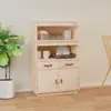 Image de VidaXL Buffet haut - Bois de pin - 67 x 40 x 108,5 cm