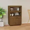 Image de VIDAXL Buffet haut Marron miel 67x40x108,5 cm