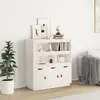 Image de vidaXL Buffet haut blanc 108,5 cm