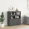 Image de vidaXL Buffet Haut Gris 100x40x108,5 cm