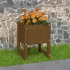 Image de vidaXL Jardinière bois massif - Marron miel