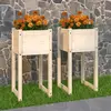 Image de vidaXL Jardinières Bois de pin 2 pièces