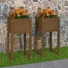 Image de vidaXL Jardinières 2 pcs Bois massif de pin