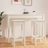 Image de vidaXL Chaises de bar 2 pcs - Blanc