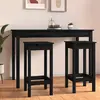 Image de VidaXL Chaises de Bar Lot de 2 - Noir