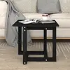 Image de VidaXL Table Basse Bois - Noir 50x50x45