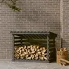 Image de vidaXL Support bois de chauffage Gris 108x73x79 cm - Bois de pin