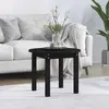 Image de Vidaxl Table basse en bois de pin massif - Noir