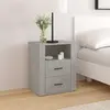Image de VidaXL Table de chevet - Gris béton