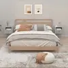 Image de vidaXL Tables de chevet murales 2pcs - Gris béton