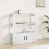 Image de vidaXL Buffet Blanc 80x30x90 cm
