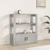Image de vidaXL Buffet Gris béton 80x30x90 cm