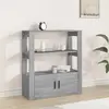 Image de vidaXL Buffet Sonoma gris 80x30x90 cm Bois d'ingénierie