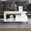 Image de vidaXL Table basse - Blanc 90x49x45 cm