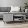 Image de vidaXL Table Basse - Sonoma Gris - 100x50x45 cm