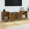 Image de vidaXL Meuble TV - Chêne fumé