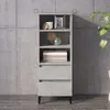 Image de vidaXL Buffet haut - Gris béton