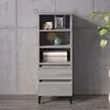 Image de vidaXL Buffet haut Sonoma gris 40x36x110 cm