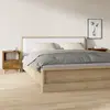Image de vidaXL Tables de chevet chêne fumé