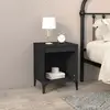 Image de vidaXL Table de chevet noir