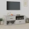 Image de vidaXL Meuble TV Gris béton 100x35x40 cm