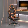 Image de VidaXL Chaise de jeu Noir et orange Similicuir