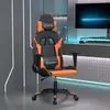 Image de vidaXL Chaise de jeu Noir/Orange