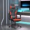 Image de vidaXL Chaise de jeu avec repose-pied - Noir/Rouge