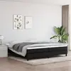 Image de vidaXL Cadre de lit tissu 200x200 cm - Noir