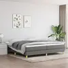 Image de vidaXL Cadre de lit Gris foncé - 200x200 cm