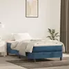 Image de vidaXL Cadre de Lit 100x200 cm - Velours Bleu Foncé