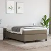 Image de vidaXL Cadre de Lit Tissu Taupe