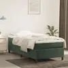 Image de vidaXL Cadre de lit - Velours Vert foncé 90x190 cm