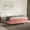 Image de vidaXL Cadre de lit velours rose 160x200 cm