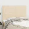 Image de vidaXL Têtes de lit - 4 pcs 72x5x78/88 cm Crème