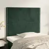 Image de vidaXL Têtes de lit - 2 pcs 100x5x78/88 cm Vert foncé