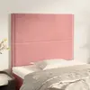 Image de vidaXL Tête de lit coton Rose - 2 pcs 78/88 cm