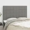 Image de vidaXL Lot de 4 Têtes de Lit - Gris Foncé